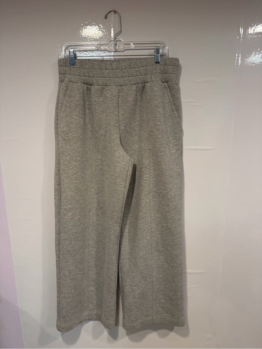 Old Navy Bounce Fleece Gray Wide-Leg Sweatpants